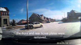 Brampton single vehicle accident JAN 18th 2016 [upl. by Clayson]