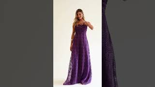 Vestido Longo Roxo Maite [upl. by Wehttan]