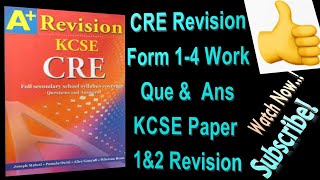 CRE KCSE Revision  CRE Paper 1 Revision  CRE Paper 2 Revision  Questions amp Answers CRE Form 14 [upl. by Tildie779]