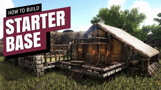 How To Build A Starter Base  Ark Survival Evolved [upl. by Tijnar962]