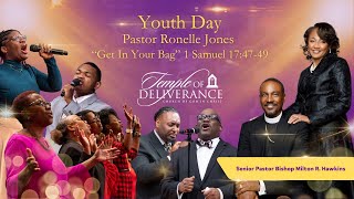 Bishop Milton R Hawkins LIVE  Guest Speaker Pastor Ronelle Jones Youth Day 925am [upl. by Hennie]