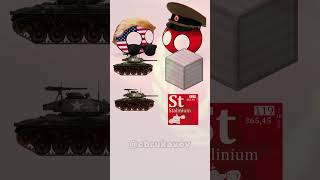 USA vs USSR cold war  making tanks shorts countryballs memes animation [upl. by Ardisi10]