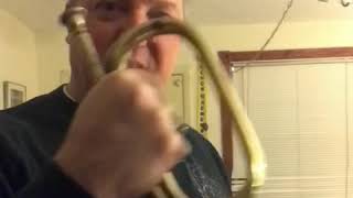 Bugle Call Reveille on a vintage C US Army Officer’s Bugle [upl. by Eisle]