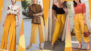 USA PANTALON EN MOSTAZA Y LUCE MODERNA EN PRIMAVERA🔆WEAR MUSTARD PANTS AND LOOK MODERN IN SPRING💫💥 [upl. by Matias318]