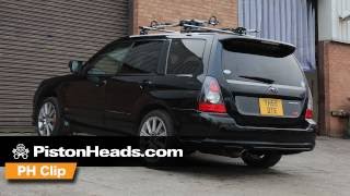 Subaru Forester STI exhaust swap  PH clip  PistonHeads [upl. by Cheffetz]