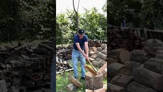 Conrad Blacksmithing 414 Tassie splitting axe demonstration [upl. by Mcconaghy204]