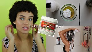 MY TYPE 4 HAIR WASH DAY ROUTINE [upl. by Aslam]