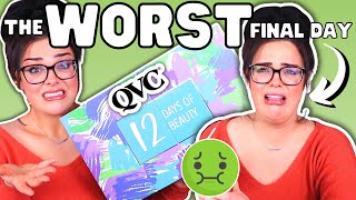 The WORST END to a SHOCKING CALENDAR  QVC 12 Days of Beauty Advent Unboxing [upl. by Mobley]