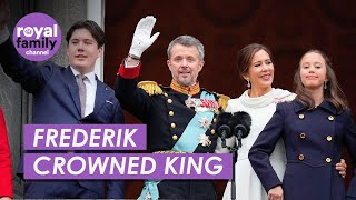 King Frederik X Crowned King of Denmark Ceremony Highlights [upl. by Peony]