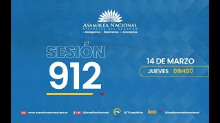 Siga en vivo Sesión 912 del Pleno de la Asamblea Nacional Del Ecuador [upl. by Corty]