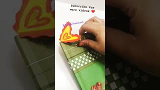 Diy Beautiful bookmark  Heart ❤ shaped bookmark shorts bookmark design LITTLEKIDSACTIVITIES yt [upl. by Neri130]