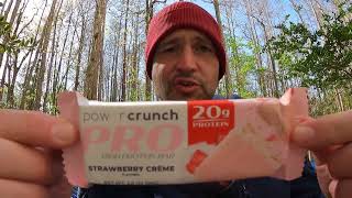 Protein Bar Review Power Crunch Pro Strawberry Creme [upl. by Kiernan749]