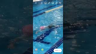 Learning Freestyle Front Crawl Swimming [upl. by Lleznov]