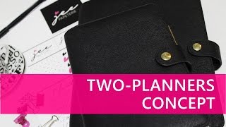 Two Planners Concept How to Effectively Utilize amp Efficiently Organize Both Planners [upl. by Imuy456]