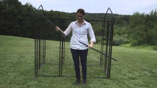 How to Assemble the 6ft x 4ft x 6ft Pet Sentinel Welded Mesh Kennel Kit [upl. by Yerhcaz]