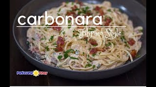 Creamy Bacon and Mushroom Carbonara Filipino Style [upl. by Aba]