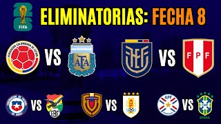 FECHA 8 Eliminatorias 2026 ¿Quiénes son los FAVORITOS para ganar [upl. by Enelyad]