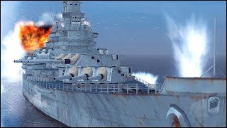 IOWA vs YAMATO BATTLESHIP  INTENSE NAVAL COMBAT [upl. by Weissman]