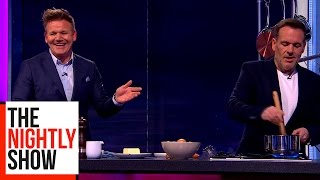 Gordon Ramsay Teaches Chris Moyles To Cook Scrambled Eggs [upl. by Alarice]