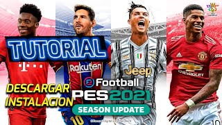 descargar PES 2021 juego base PARA PC TUTORIAL [upl. by Weigle]