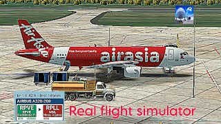 RFSReal flight simulator Air AsiaGodofredo intl to Ninoy Aquino intlAirbusa320200 [upl. by Aigil]