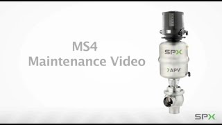 DELTA MS4 Aseptic Single Seat Valve Maintenance Procedures  APV [upl. by Idaf]