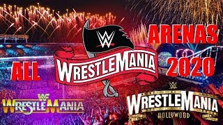 ALL WRESTLEMANIA STADIUMS ARENAS 1985  2021 [upl. by Slorac]