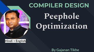 Peephole Optimization  Compiler Design [upl. by Abbub]