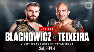 Glover Teixeira vs Jan Blachowicz UFC 267 Tale of the Tape [upl. by Krongold]