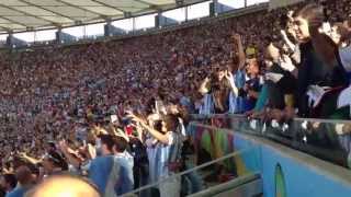 Conmovedor Himno Nacional Argentino en la final de la Copa del Mundo ante Alemania en el Maracaná [upl. by Hayyikaz]