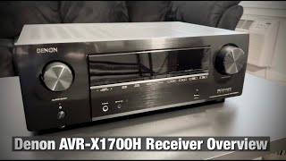 Denon AVRX1800H 72 Channel 8K AV Receiver Overview [upl. by Fontes]