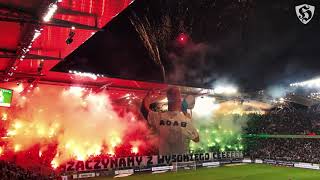 Legia fans crazy pyroshow  Legia Warszawa  Cracovia [upl. by Eimrej512]