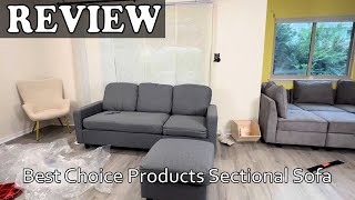 Best Choice Products Sectional Sofa  Assembly amp Review [upl. by Margaretta]