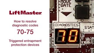 LiftMaster  Error Code 70 thru 75  Gate Operator Troubleshooting [upl. by Eedeed843]