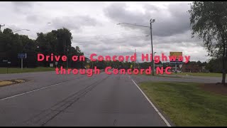 NORTH CAROLINA BACKROADS  Driving through Concord NC on Concord Highway  ASMR  Relaxing drive [upl. by Rowland287]