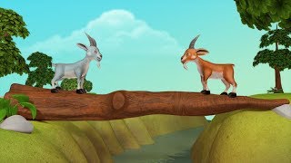 The Two Goats Kannada Stories for Kids  Kannada Neeti Kathegalu  Infobells [upl. by Rolo]