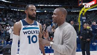 Playoff Postgame Walkoff Interview Mike Conley amp Michael Grady  Big Win In Game One In Denver [upl. by Ajak]