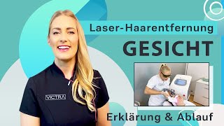 Laserhaarentfernung Gesicht Victrastudio [upl. by Kjersti]