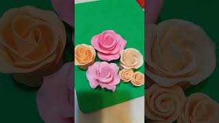 How to make fondant rose without cutter shorts fondant flowers [upl. by Nosnevets]