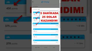 HIZLI OL 5 DAKİKADA 25 DOLAR PARA KAZANDIĞIM SİTE 💰🔥 İnternetten Para Kazanma Yolları [upl. by Nnaeerb]