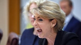 Michaelia Cash makes outrageous slur during questioning over staff [upl. by Nahgen]