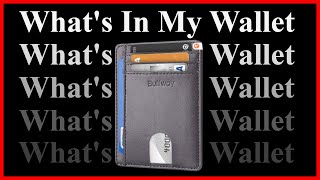 Whats In My 10 Minimalist Wallet  January 2020 [upl. by Sirtaeb]