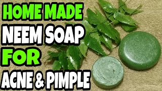 Home made neem and vitamin E soap to remove ACNE amp PIMPLES  FULL BODY SOAP WITH VITAMIN E OIL [upl. by Drolet]