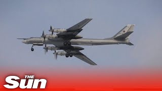 Russia flies nuclearcapable bombers near border in training exercises [upl. by Slocum]