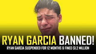 RYAN GARCIA BANNED FOR 12 MONTHS DEVIN HANEY UNBEATEN RECORD RESTORED [upl. by Faunia]