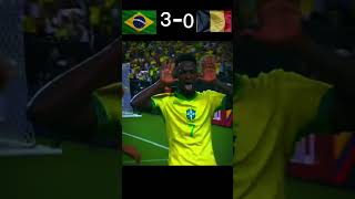 brazil vs Costa Rica full match highlight 41 music remix short viral football [upl. by Uamak]