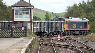 Afternoon Trains off the Settle amp Carlisle and Bentham Lines at Hellifield 15 August 23 [upl. by Sorci]