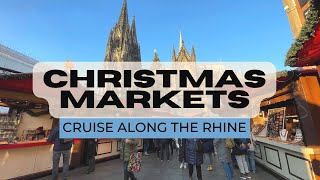 Christmas Market River Cruise along the Rhine  Germany [upl. by Eirhtug]