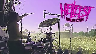 FRANKY COSTANZA DAGOBA HELLFEST DRUMCAM White Guy [upl. by Lanny993]