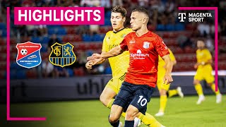 SpVgg Unterhaching  1 FC Saarbrücken  Highlights 3 Liga  MAGENTA SPORT [upl. by Ahsikcin]